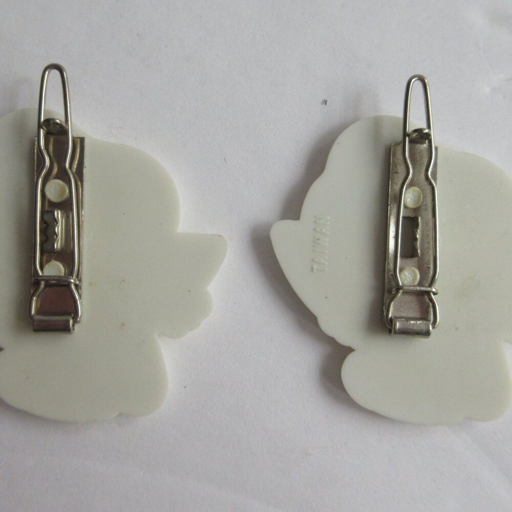 Snoopy Barrettes For Hair  Snoopy Eating Watermelon Hair Clips Vintage Taiwan - Picture 2 of 10